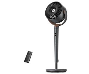 DREO ventilateur sur pied très silencieux avec télécommande, ventilateur grand format 20 dB avec moteur CC, oscillation 120°, 3 modes, hauteur réglable 94-107 cm, ventilateur de sol TurboPoly™ 512