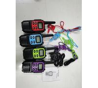 Drepint 4 PCS Talkie Walkie Longue Portée 5 km Talkie-Walkie Enfants Adultes 8 Canaux en Europe/22 aux États-Unis Walkie Talkies Rechargeable USB-C avec VOX Torche pour l'Extérieur Camping Randonneé