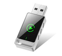 Drepint Adaptateur CarPlay & Android Auto sans Fil 2 en 1, Mini CarPlay sans Fil, Plug and Play avec USB-C, Reconnexion Automatique, Bluetooth 5.0 et WiFi 5.8GHz, Compatible iOS 10+, Android 11+