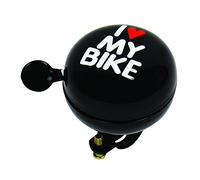 dresco 5250108 Sonnette de vélo Ding Dong I Love My Bike 60 mm