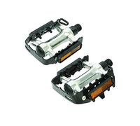 Dresco pédales de plate-forme MTB PD-M02 métal 11 cm chrome/noir 2 pièces