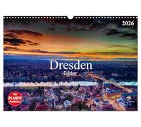 Dresden Bilder 2026 (Wandkalender 2026 DIN A3 quer), CALVENDO Monatskalender: Die Barockstadt Dresden von Ihrer schönsten Seite