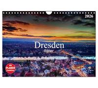 Dresden Bilder 2026 (Wandkalender 2026 DIN A4 quer), CALVENDO Monatskalender: Die Barockstadt Dresden von Ihrer schönsten Seite