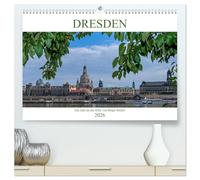 Dresden, ein Jahr an der Elbe (hochwertiger Premium Wandkalender 2026 DIN A2 quer), Kunstdruck in Hochglanz: Dresden, Bildmotive aus der Stadt an der Elbe