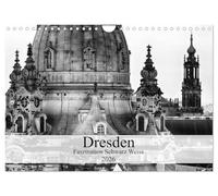 Dresden Faszination Schwarz Weiss (Wandkalender 2026 DIN A4 quer), CALVENDO Monatskalender: Die wunderschöne Barockstadt Dresden in faszinierenden Bildern des Fotografen Dirk Meutzner