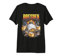 Dresden Germany Stollen Bootleg Nourriture pour Chat T-Shirt Haut de Gamme
