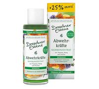 Dresdner Essenz Concentré de bain « Forces immenses » 125 ml pour 10 à 12 bains pleins Contient du thym, du miel et du fenouil.