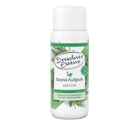 Dresdner Essenz Infusion de sauna aux herbes 250 ml | Sauna frais et aromatique à l'huile de fenouil amer et à l'huile de romarin | Soin libérateur grâce à l'huile d'eucalyptus et à l'huile d'orange |
