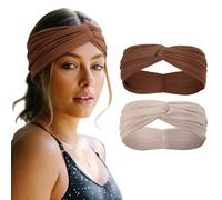 DRESHOW Bandeau Cheveux Femme Élastique Bandeaux Bandeau Côtelé Bandeaux Mode Accessoires Bandeau Cheveux Femme de Yoga Sport