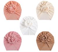 DRESHOW Bébé Turban Bonnets de Naissance Chapeaux Nœuds Papillons Mignon Elastique Child Casquettes Bonnets Pour Bébé Fille Garçon