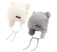DRESHOW Bonnet Bébé Fille Garcon Bonnet Hiver Bebe Bonnet Childs Chapeaux Infant Bonnet Bébé Fille Doux Mignon Cap pour Tomber Hiver