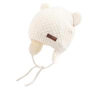 DRESHOW Bonnet Bébé Fille Garçon - Hiver Bébé Doux Mignon Cap pour Tomber