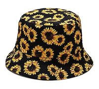 DRESHOW Été Réversible Seau Chapeau Pliable Pêcheur Chapeau de Soleil Pliable Anti-UV Protection pour Femmes Hommes