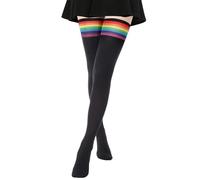 DRESHOW Femme Coton Extra Longues Chaussettes Hautes de Cuisse Montantes Chaussettes de Genoux para Sport Cosplay