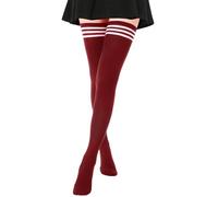 DRESHOW Femme Coton Extra Longues Chaussettes Hautes de Cuisse Montantes Chaussettes de Genoux para Sport Cosplay