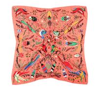 DRESHOW Femmes Grand Foulards Carrés Satin Foulards Cheveux Accessoires Soie Carrés Motifs Classiques Bandanas Plage