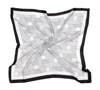 DRESHOW Femmes Grand Foulards Carrés Satin Foulards Cheveux Accessoires Soie Carrés Motifs Classiques Bandanas Plage