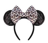 DRESHOW Oreilles de Souris Arc Bandeaux Paillettes Décoration de Fête Cosplay Costume pour et Femmes