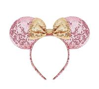 DRESHOW Oreilles de Souris Arc Bandeaux Paillettes Décoration de Fête Cosplay Costume pour et Femmes