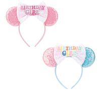 DRESHOW Oreilles de Souris Arc Bandeaux Paillettes Décoration de Fête Cosplay Costume pour Femmes