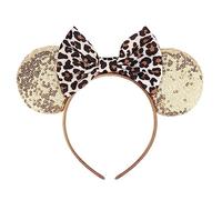 DRESHOW Oreilles de Souris Arc Bandeaux Paillettes Décoration de Fête Cosplay Costume pour Filles et Femmes