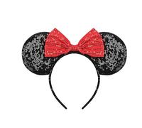 DRESHOW Oreilles de Souris Arc Bandeaux Paillettes Décoration de Fête Cosplay Costume pour Filles et Femmes