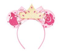 DRESHOW Oreilles de Souris Arc Bandeaux Paillettes Décoration de Fête Cosplay Costume pour Filles et Femmes