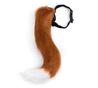 DRESHOW Queue de Fourrure de Renard Cosplay Costume Fête Super énorme Queue Moelleuse Pour Adolescent Adulte