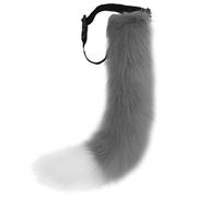 DRESHOW Queue de Fourrure de Renard Cosplay Costume Fête Super énorme Queue Moelleuse Pour Adolescent Adulte