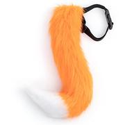DRESHOW Queue de Fourrure de Renard Cosplay Costume Fête Super énorme Queue Moelleuse Pour Adolescent Adulte