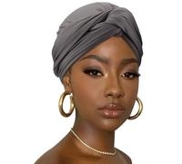 DRESHOW Turban pour Femmes en Douceur Doublé Turban en Jersey Extensible Headwrap Léger Respirant Couleur Unie