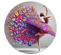 Dress Beauty 1000 Pièces Puzzle Rond De PourAdulteset Enfants Créatif Cadeau Unique Jouets Éducatifs Et De Décompression pour Enfants 1000pcs (67.5x67.5cm)