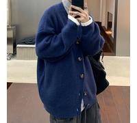 Dress Down with Style Cardi ample en tricot pour homme dans un design classique (XL bleu marine)