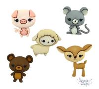 Dress It Up Boutons mignons en forme d'animal - par paquet
