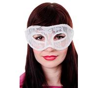 DRESS ME UP - Carnaval Venise masque bal dame loup mi-masque dentelle blanche gothique LS-002
