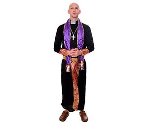 DRESS ME UP - Costume Homme prêtre Pasteur église abbé exorciste L202
