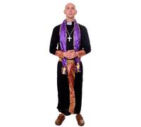 DRESS ME UP Costume pour Homme Prêtre Pasteur Église Abbé Gr. S/M L202