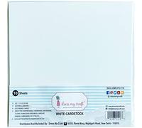 Dress My Craft Cardstock 250gms 12"X12" 10/Pkg-White