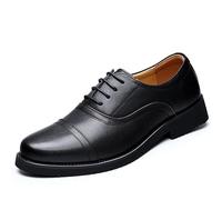Dress Oxford Shoes for Men Italian Leather Lace-up Round Toe Non Slip Anti-Slip Casual Shoes(42 EU)