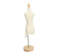 -Dress Shape Mannequin de femme torse Mini modèle de robe avec base en bois pour couture exposition photo enseignement (1/4)
