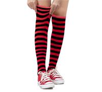 Dress Up America Chaussettes Rayées En Coton Pour Adultes - Chaussettes Hautes Rayées Pour Filles et Garçons | Ados - Élégantes Et Confortables