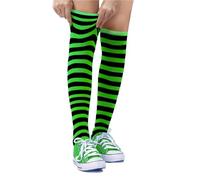Dress Up America Chaussettes Rayées En Coton Pour Adultes - Chaussettes Hautes Rayées Pour Hommes Et Femmes | Élégantes Et Confortables