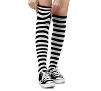 Dress Up America Chaussettes Rayées En Coton Pour Adultes - Chaussettes Hautes Rayées Pour Hommes Et Femmes | Élégantes Et Confortables
