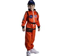 Dress Up America Costume d’Astronaute NASA pour Enfants - Ensemble de Déguisement d’Astronaute NASA Orange pour Jeu de Rôle et Amusement