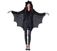 Dress Up America Costume de chauve-souris pour adultes - Combinaison de chauve-souris noire pour femme avec ailes - Idéal pour les jeux de rôle et le plaisir