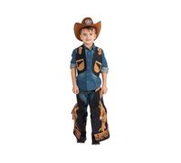 Dress Up America Costume de cowboy pour garçons - Ensemble de chaps et gilet de cowboy pour enfants - On dirait de vrais chaps