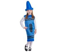 Dress Up America Costume de crayon pour enfants - Costume de crayon bleu pour filles et garçons - Superbe ensemble de costumes de jeu de rôle