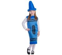 Dress Up America Costume de crayon pour enfants - Costume de crayon bleu pour filles et garçons - Superbe ensemble de costumes de jeu de rôle