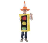 Dress Up America Costume de feu de circulation et chapeau de cône de sécurité t , taille 3-6 ans (taille- 66-76 , hauteur- 91-144 cm) , Multicolore , Enfant en bas âge 4-Small (4-6)