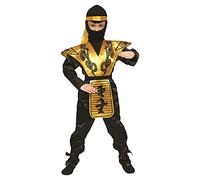 Dress Up America Costume De Ninja Pour Enfants - Costume De Guerrier Samouraï Féroce - Tenue De Ninja Dorée Pour Garçons Et Filles